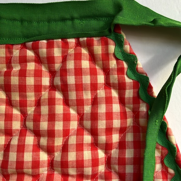 Vintage Holiday Apron Christmas Apron Handmade - Picture 3 of 7